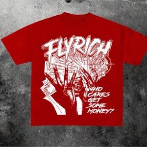 SHEIN Bold Red Graphic Tee